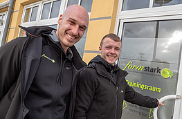 Das formstark-Team – hier Christian Böll und Marian Nichting – lädt zum Unternehmensfrühstück ein.