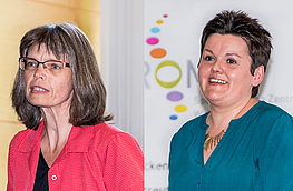 Die Referentinnen (von links): Petra Schwegmann (Coach für neue lebendige Perspektiven) und Nina Herrmann (Expertin für Stressmanagement).