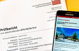 Die Gemeinde Wallenhorst hat ihre Internetseite auf Barrierefreiheit testen lassen und den BITV-Test bestanden.