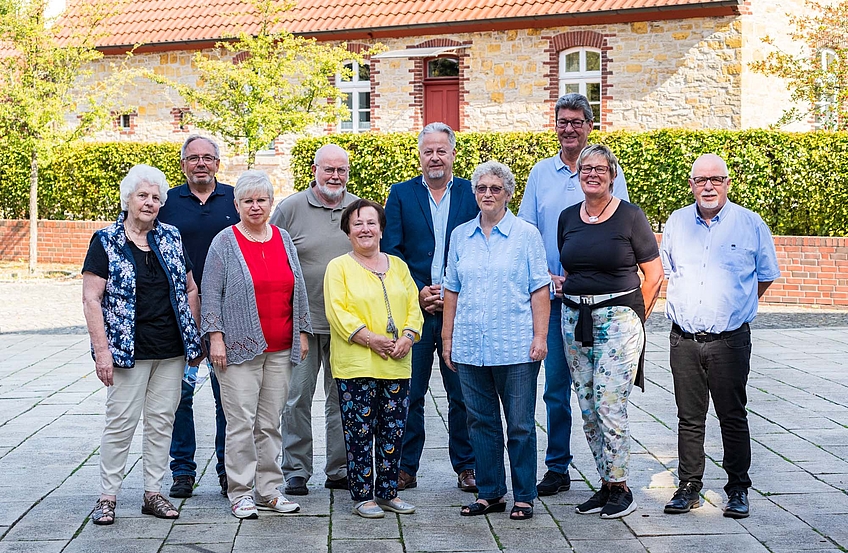 Die Mitglieder des Seniorenbeirats im September 2020 mit der damaligen Gleichstellungsbeauftragten Kornelia Böert.