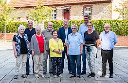 Die Mitglieder des Seniorenbeirats im September 2020 mit der damaligen Gleichstellungsbeauftragten Kornelia Böert.