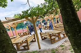 Das Grüne Klassenzimmer der Realschule Wallenhorst.
