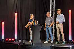 Luisa Berlin im Gespräch mit Marc Breckenkamp und Alexander Lanver.