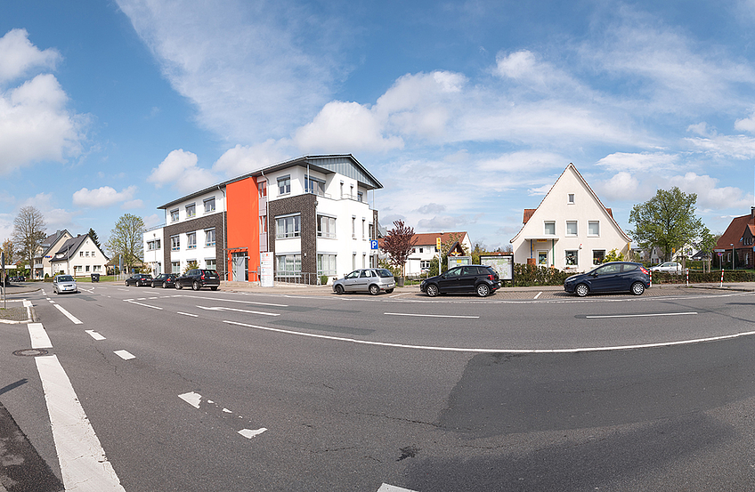 Im Rahmen der Dorferneuerung sollen weite Teile der Klosterstraße sowie der Kreuzungsbereich vor dem Ärztehaus umgestaltet werden.