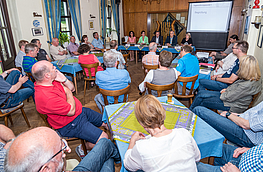 Gut besucht: das Bürgerforum Lechtingen im Gasthaus Tegeler.