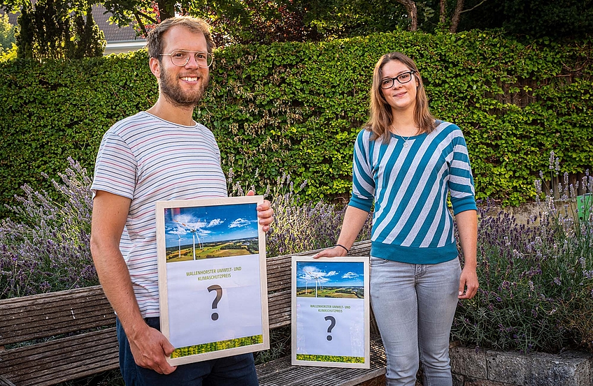 Stefan Sprenger und Isabella Markfort freuen sich auf vielfältige Bewerbungen mit vorbildlichen Umwelt- und Klimaschutzprojekten.