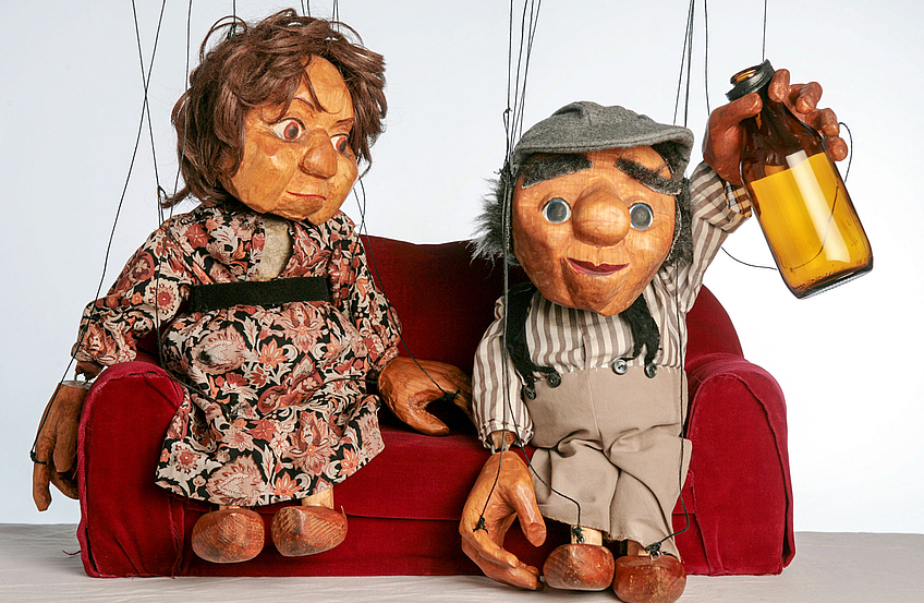 Marionettenfiguren Luise und Hugo