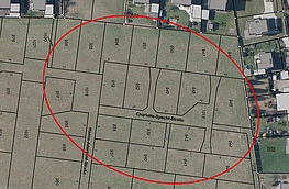 Übersicht über die Erbbaugrundstücke im Baugebiet „Westlich Stadtweg“.