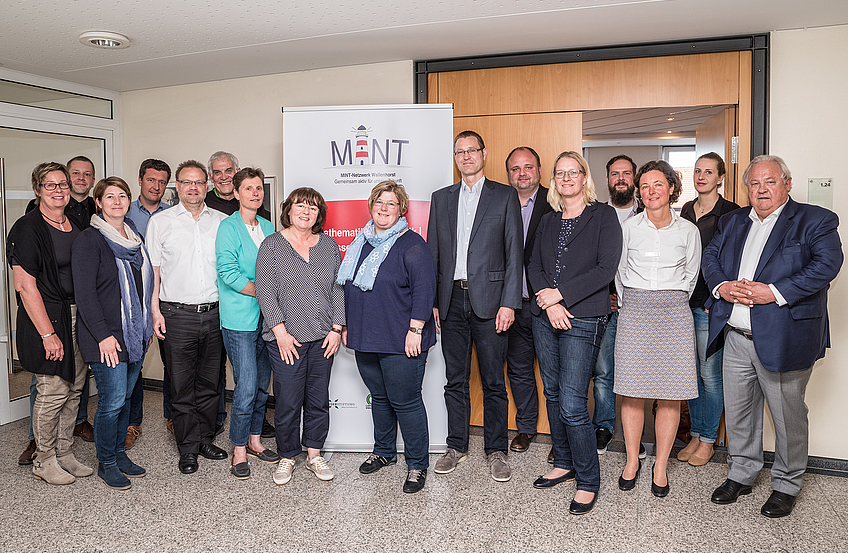 Die Mitglieder des MINT-Netzwerks mit Workshop-Moderatorin Constanze von Laer (3. von rechts).