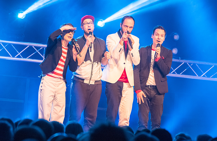 Ausgezeichnete Vokalartisten (von links): Oliver Gies, Lukas Teske, Sebastian Schröder und Jan Bürger.