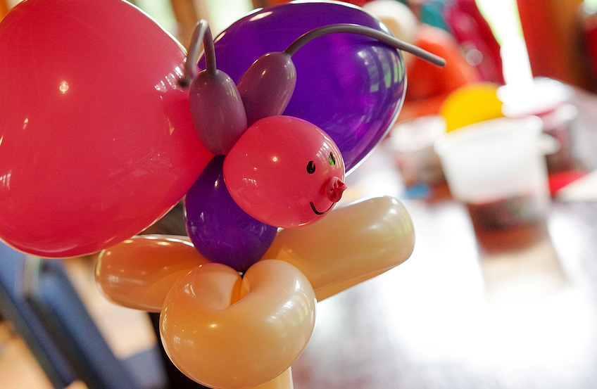 Bei den Kindern immer hoch im Kurs: wie im vergangenen Jahr gibt es auch dieses Mal die beliebten Ballon-Kunstwerke zum Mitnehmen.