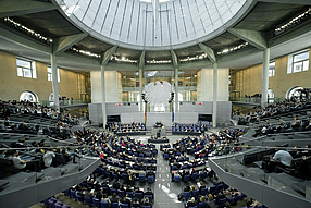 Blick in den Plenarsaal (Foto: Deutscher Bundestag / Marc-Steffen Unger)