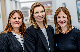 Christina Feil, Sarah Degin und Anastasia Betke