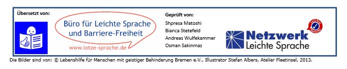 Hinweis: Übersetzt und geprüft nach den Regeln der Leichten Sprache